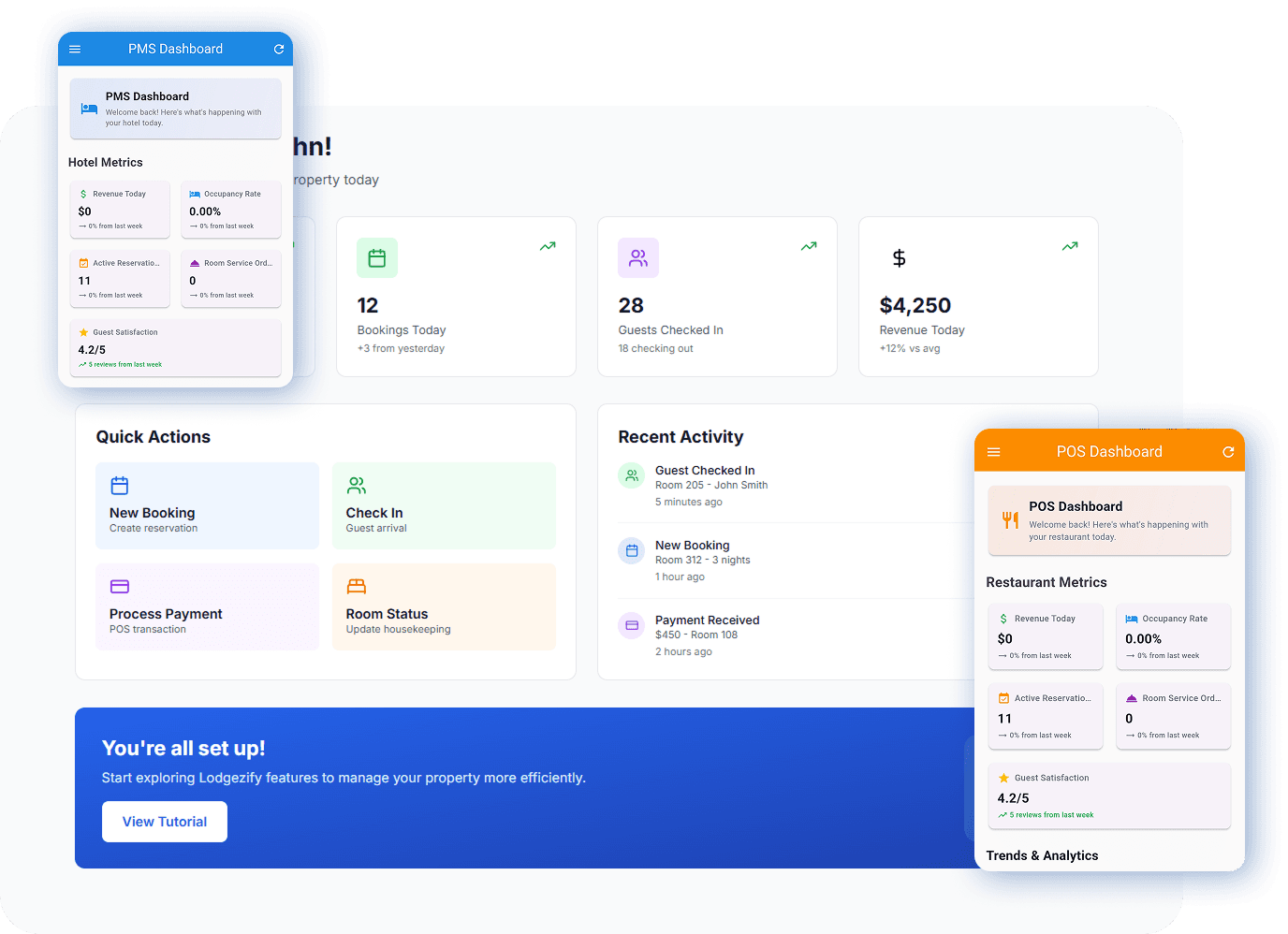Lodgezify dashboard preview